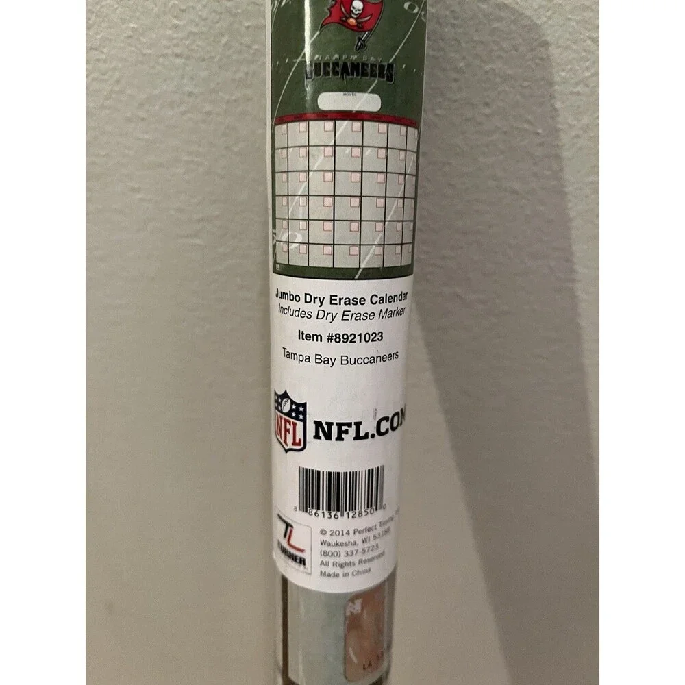 NFL Tampa Bay Buccaneers Jumbo Dry Erase Sports Calendar